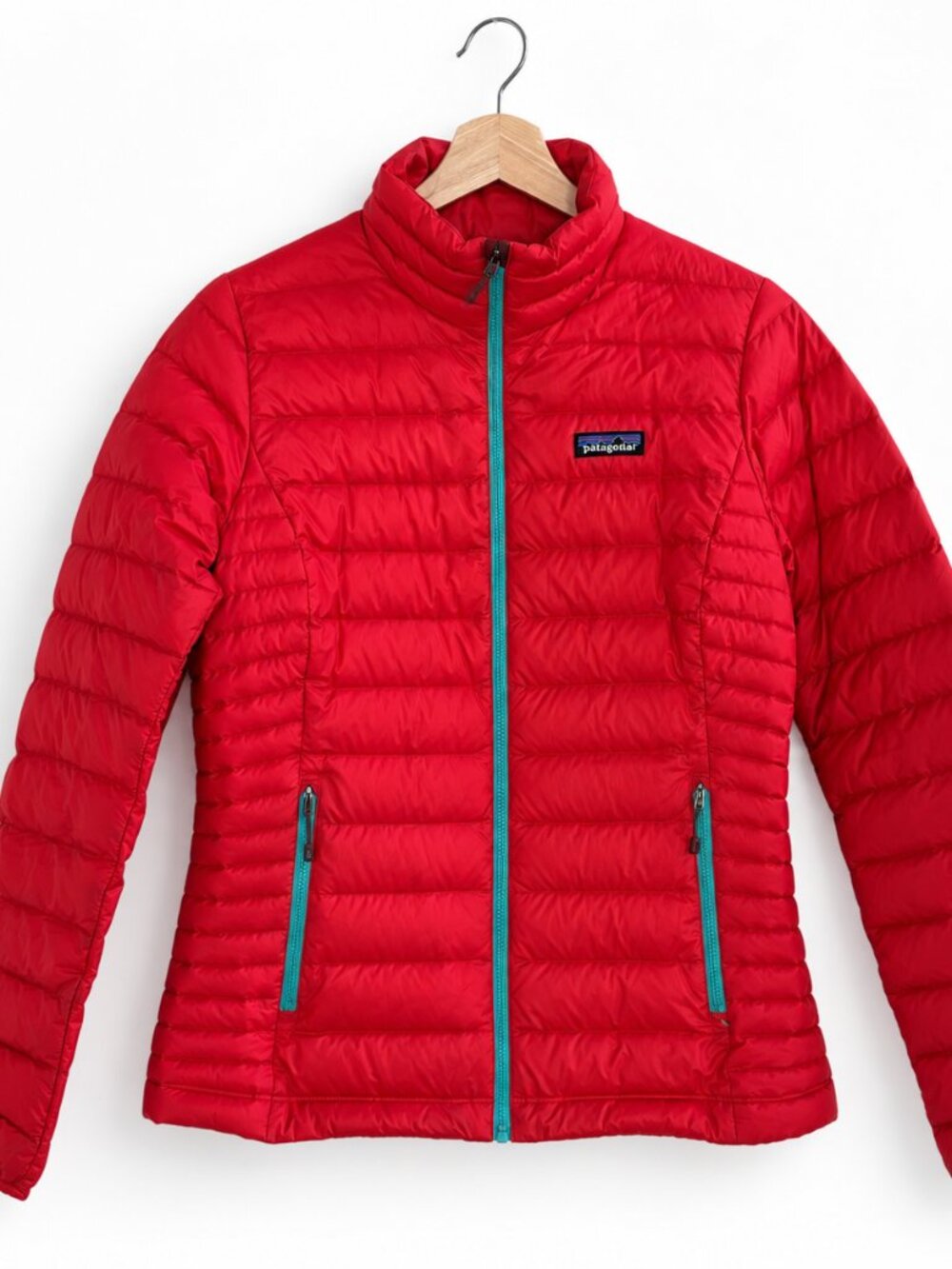 Patagonia Women’s Down Sweater Jacket Red 800 Fill Puffer STY 84683